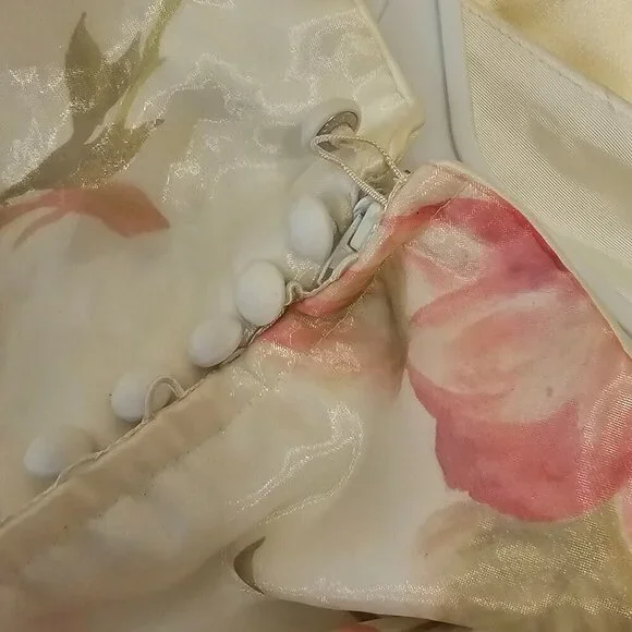 2pc Floral Wedding Dress Size 10 - Picture 9 of 9